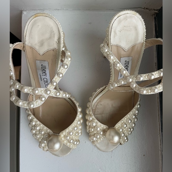 Jimmy Choo Sacaria 100 Embellished Sandals - Picture 6 of 14